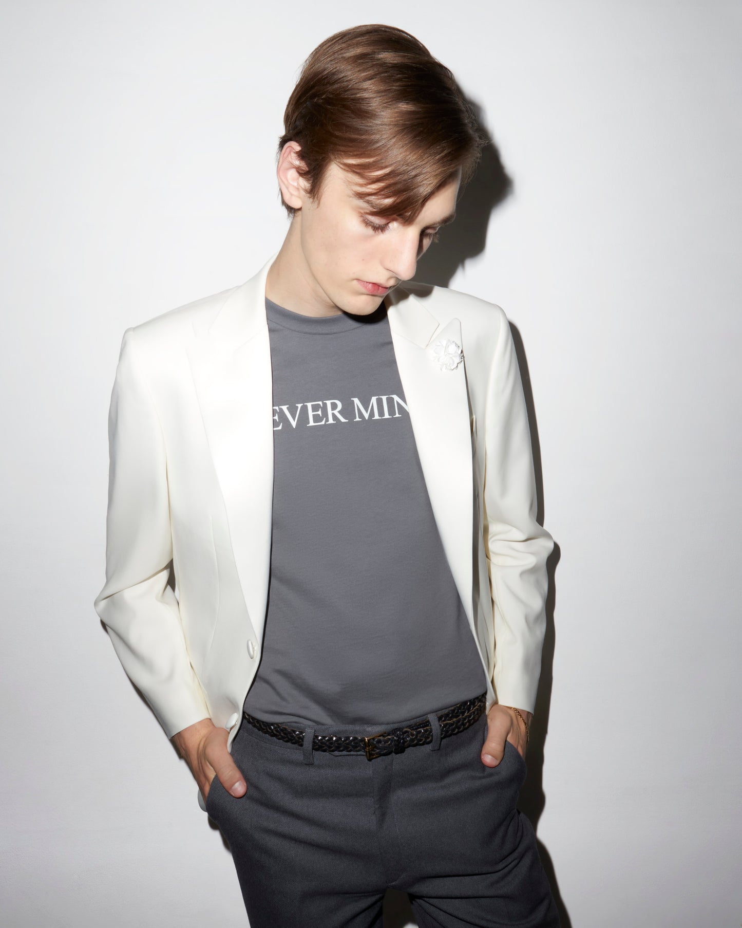 Never Mind Tee Grey