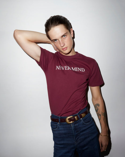 Never Mind Tee Red
